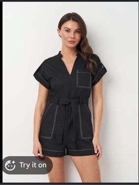 Zara Black Romper